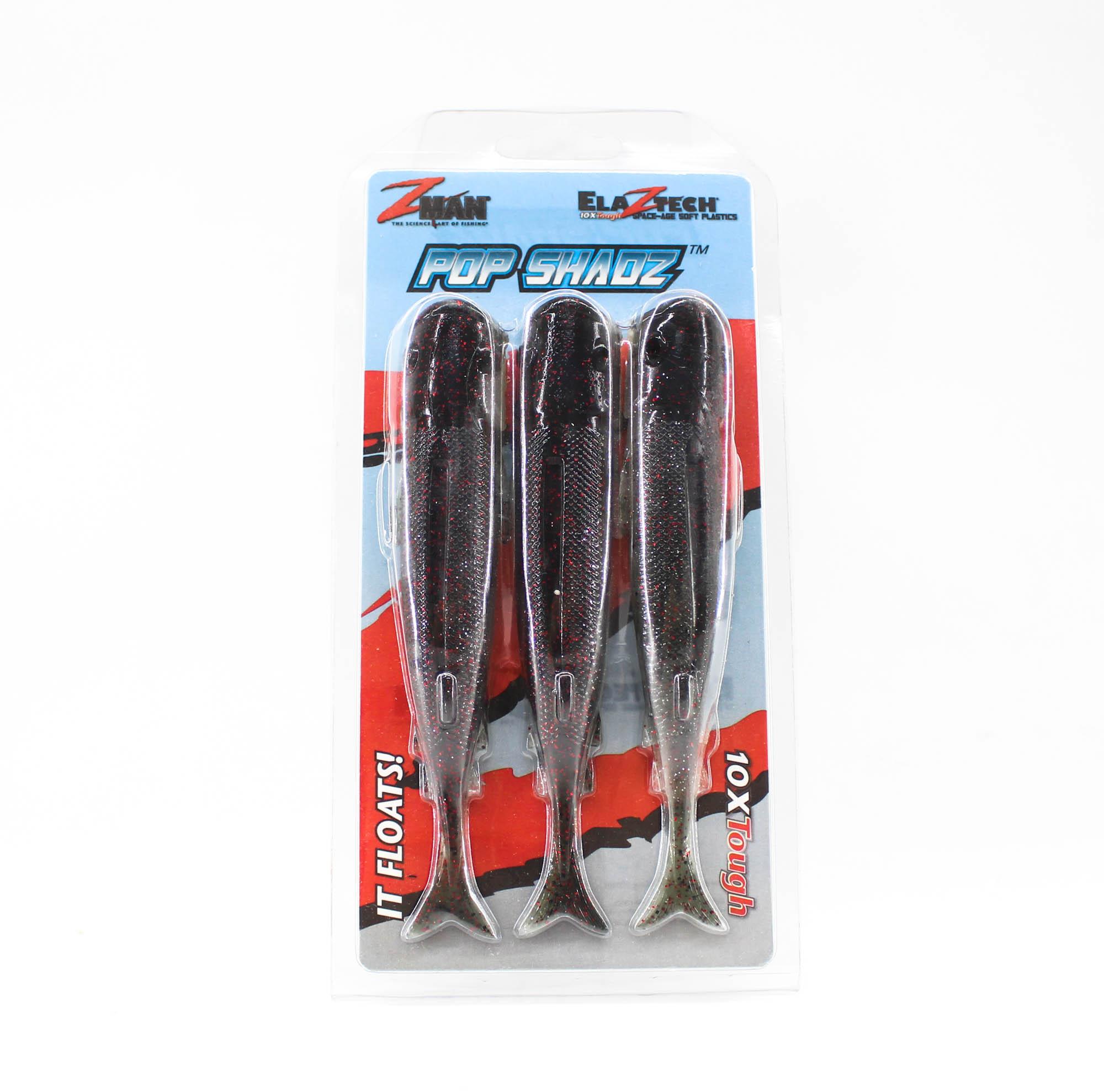 

Zman Soft Lure Pop ShadZ 5 Inch 3/Pack Redbone (5001)