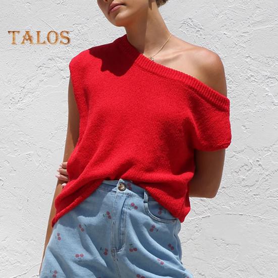 Women Tops Short Sleeve Screw Collar Solid Color T-Shirt Spring Summer Stretchy Pullover Tops Daily Wear