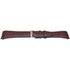 Watch Strap - MY-MONTRE - Alligator-grained Calfskin - Brown - 20mm - Stainless Steel Buckle