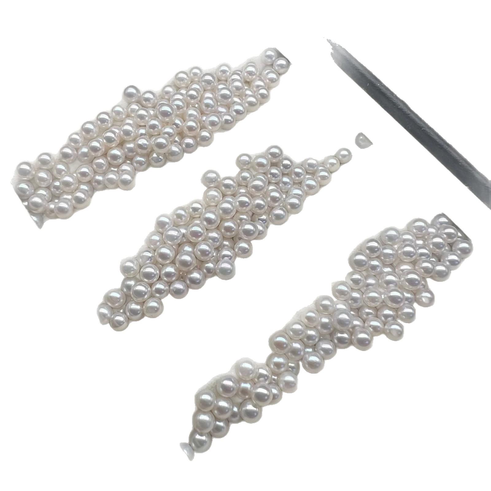 Round 2.5-3mm Freshwater Pearl Beads for DIY Jewelry White