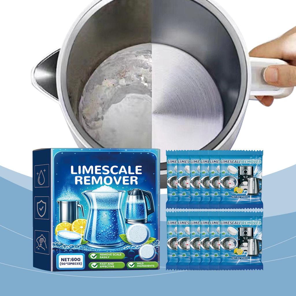 Imescale Cleaning Effervescent Tablets, Lemon Descaling Tablets For Stainless Steel Cookware And Kettles