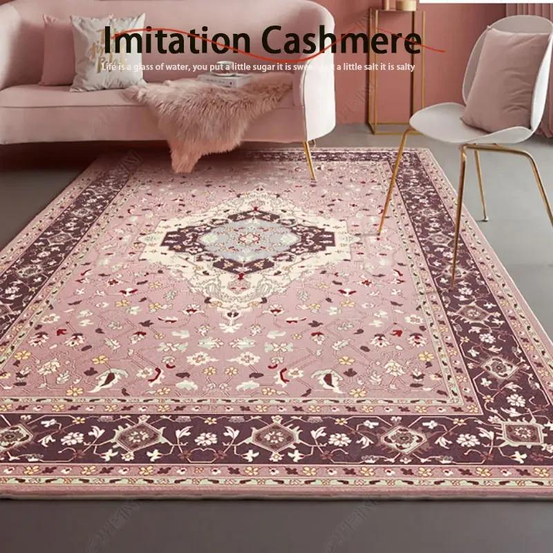 Bohemian Style Carpets for Living Room Thickend Plush Bedroom Decor Retro Carpet Washable Lounge Floor Mat Fluffy Soft Study Rug
