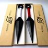 Fire Ninja Weapons: Large Kunai & Shuriken Toys for Naruto Akatsuki and Sasuke Cosplay