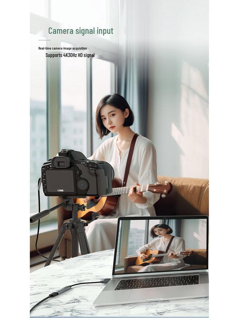 4K USB-C To HDMI Video Capture Card for Game Streaming