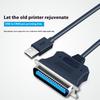 USB To CN36 Parallel Port Printer Cable USB To 36 Pin Parallel Printer Adapter Cable Converter Cord Printing Accessories