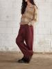 Flatwave In Seoul Kainda Pigment Loosefit Pants Burgundy