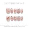 10pcs/set Purely Handmade Wearable Nails Removable Nail Art French Simple False Nails Finished Long and Short Nails