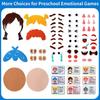 Giocattoli Puzzle Cambia Emozione Fai da Te Espressioni Facciali Creative Giocattoli Educativi di Apprendimento per Bambini Set Divertente Regalo Divertente