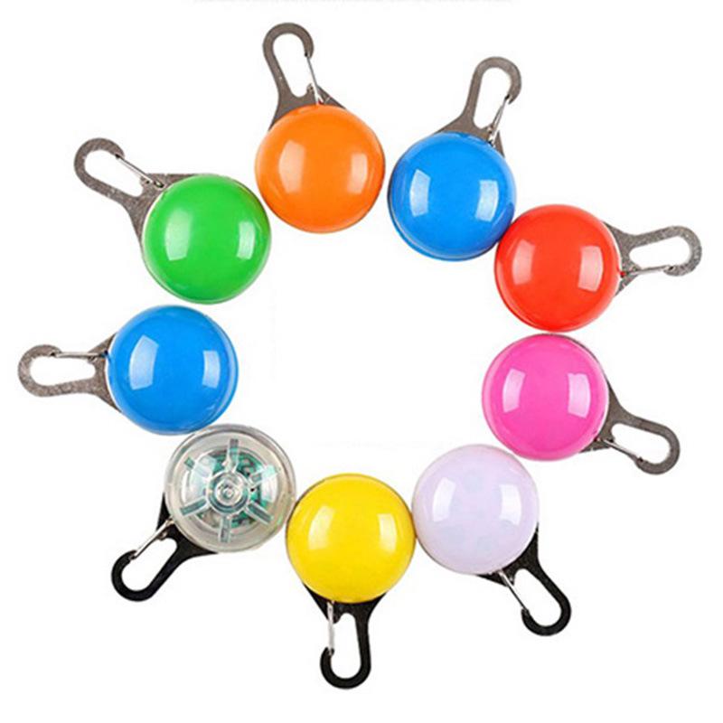 LED Pet Pendant: Anti-Lost Flashing Light & Dog Bell for Night Walking