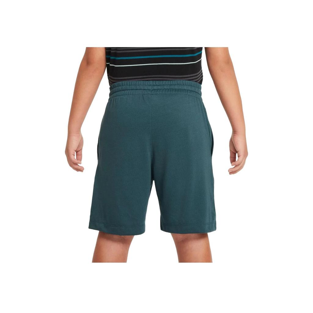 Nike Jersey Letter Logo Embroidered Lace-Up Casual Shorts Kids Shorts Green DA0806-328