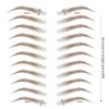 Aresvns 4D Eyebrow Tattoo Brown 66 Pairs! Waterproof Imitation Fake Eyebrows (Only for People Without Eyebrows) Christmas Gift