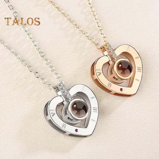 Bildehalskjede Personlig Fotoprojeksjonshalskjede Minnesmerke Valentinsdag Bursdagsgaver til Kone Kjæreste