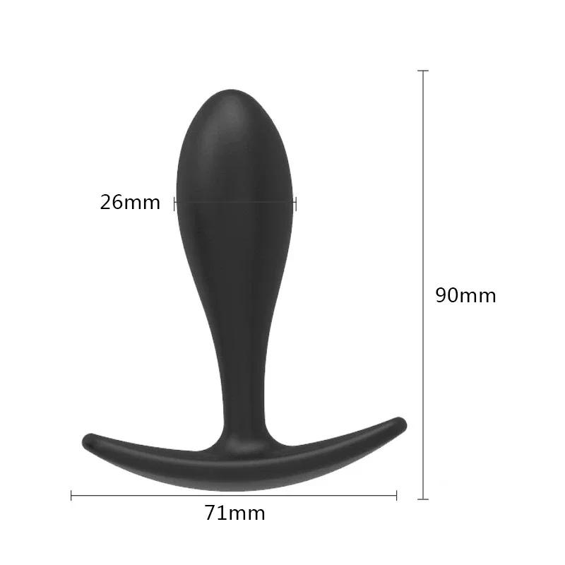 Prostate Massage Penis Fake Insert G Spot Unisex Toy for Man Women Silicone Anal Butt Plug Wearable Stimulation Ball Dildo 18+
