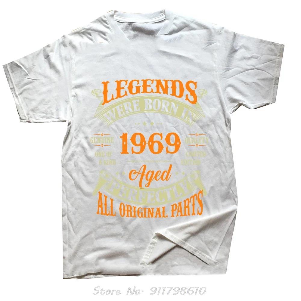 55 Year Old Mens Clothing Vintage 1969 Limited Edition Oversized T-shirt Round Neck Fashion Fitness T Shirt Casual Cotton Tshirt
