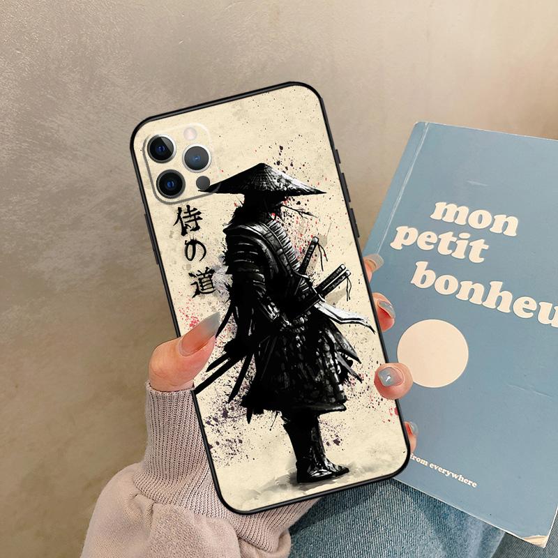 

Japanese Samurai Warrior Case For iPhone 17 Air 13 16 15 11 12 14 Pro Max 13 mini XR 15 16 Plus 16e Back Cover Shell iPhone 15