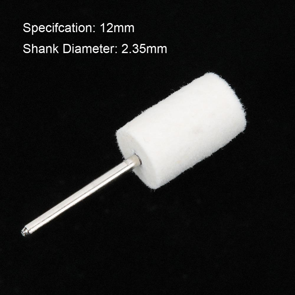 20pcs Cylinder Shape Wool Polishing Wheel 2.35mm Shank Polishing Tool Buffing Wheel  Jewelry Making