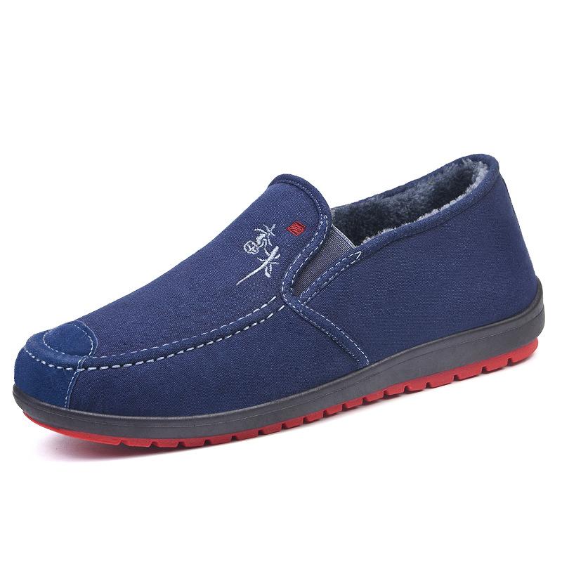 Fashion Early Winter New Men Cotton Shoes Winter Fashion Shoes Men's Snow Boots Plush Thickened Comfortable and Warm Walking Boots Men's
