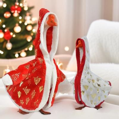 Christmas Porch Goose Outfit for 23-Inch Geese Festive Goose Clothing Breathable Seasonal Goose Apparel for Lawn Decor