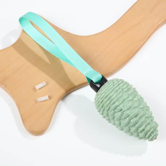 Giocattolo Morso Squeaky per Cani a Forma di Pigna Addestramento Pulizia Interattivo Cane Resistente