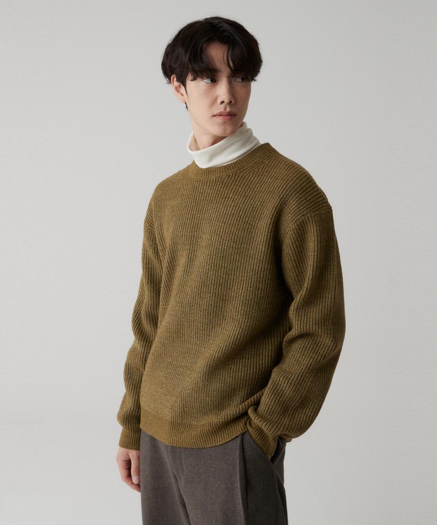 Le Mad Heavy Airwool Knit - Olive