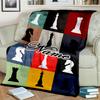 1PC Custom Name "Chess Pieces Artwork" Outdooor Flannel Blankets Throw Blanket All-Season Throw Gift Bedspread for Couch, Bed, Camping Holiday Birthda