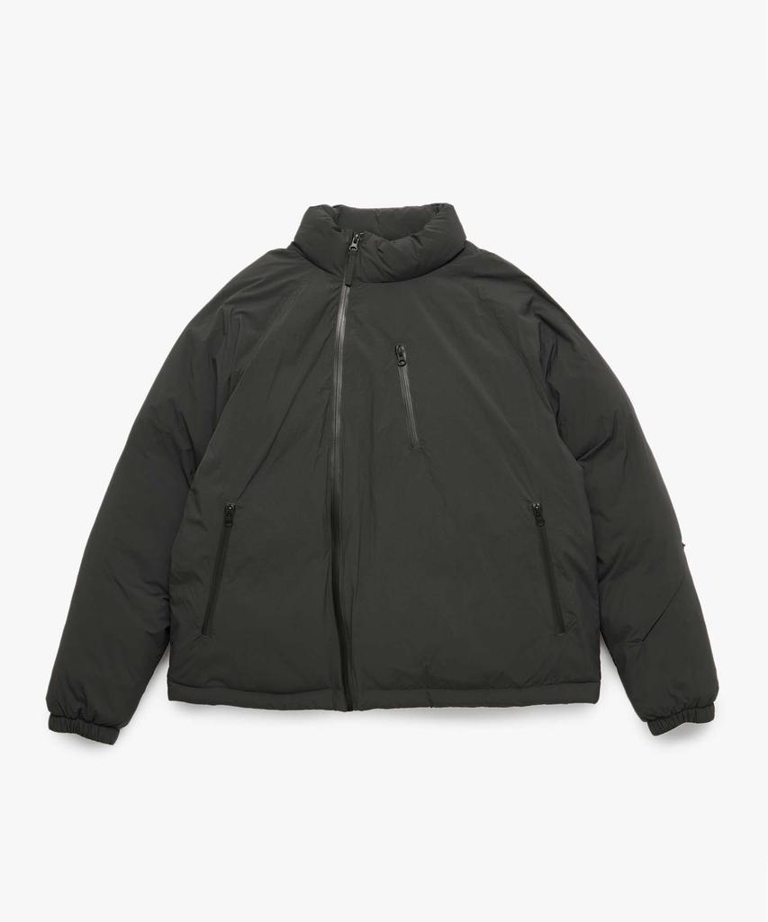 Plac Curved Zipper Short Puffer Black