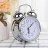 Double Bells Table Clock Metal Bedside Clock Home Decoration Vintage Alarm Clock  Student