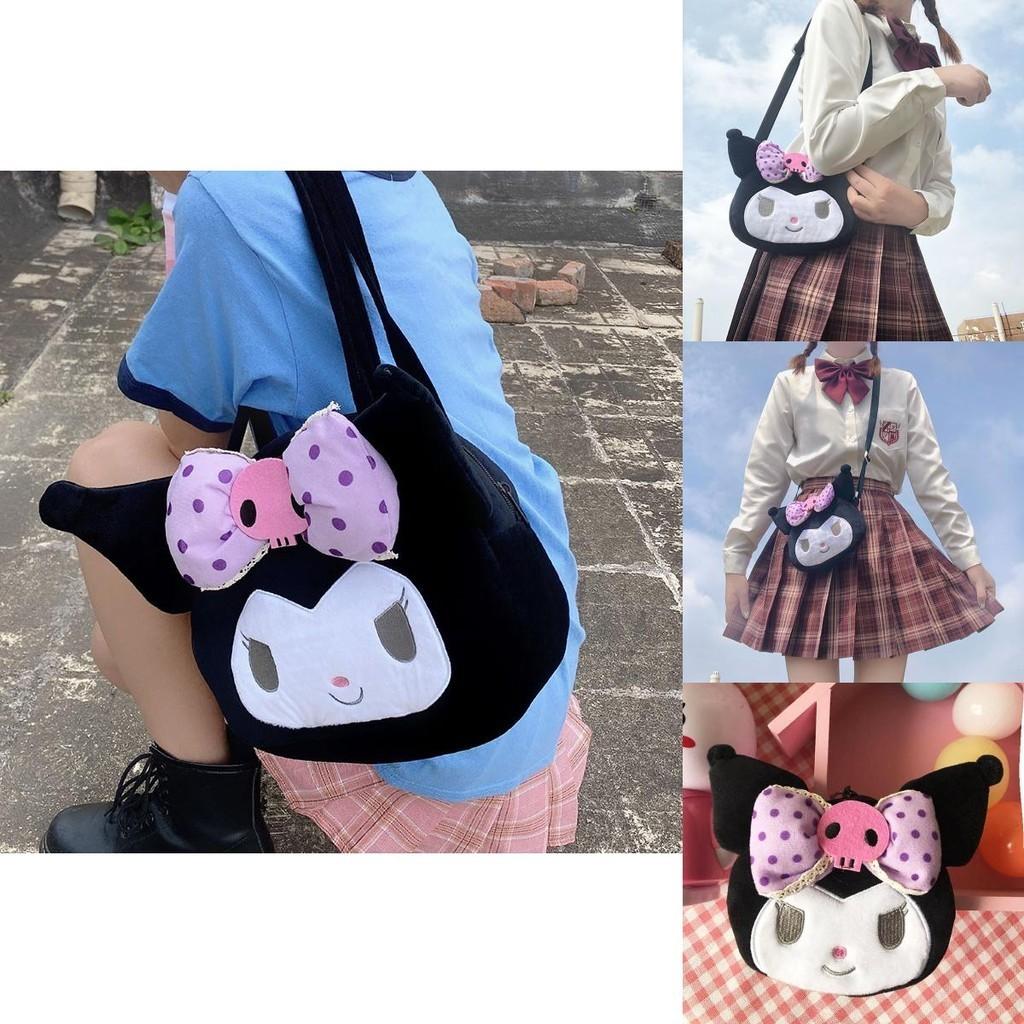 Stylish Kuromi Plush Handbag With Kawaii Charm Perfect For Daily Use And Gifts