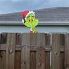 Christmas Decoration Green Voyeur Greetings Fence Decoration Outdoor Fence Sign