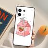 Cute Strawberry Milk Box Funda For Xiaomi Redmi Note 14 13 9 10 11 12 Pro 9S 10S 11S 12S Redmi 13C 10C 12C 14C Case