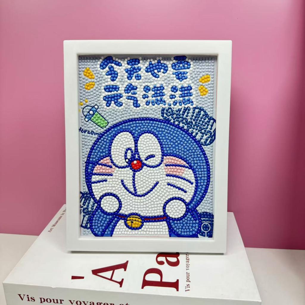 Children'S Diamond Painting Framed Handmade Diy Material Bag Sanrio Diamond Paste Painting Concentration Toy