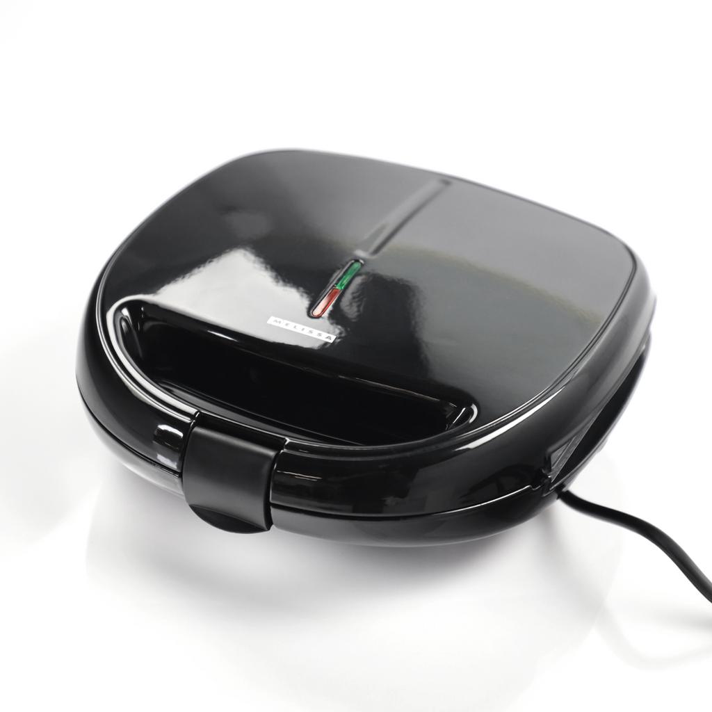 Melissa 3-in-1 Toaster 16240110 850W Interchangeable Plates Black