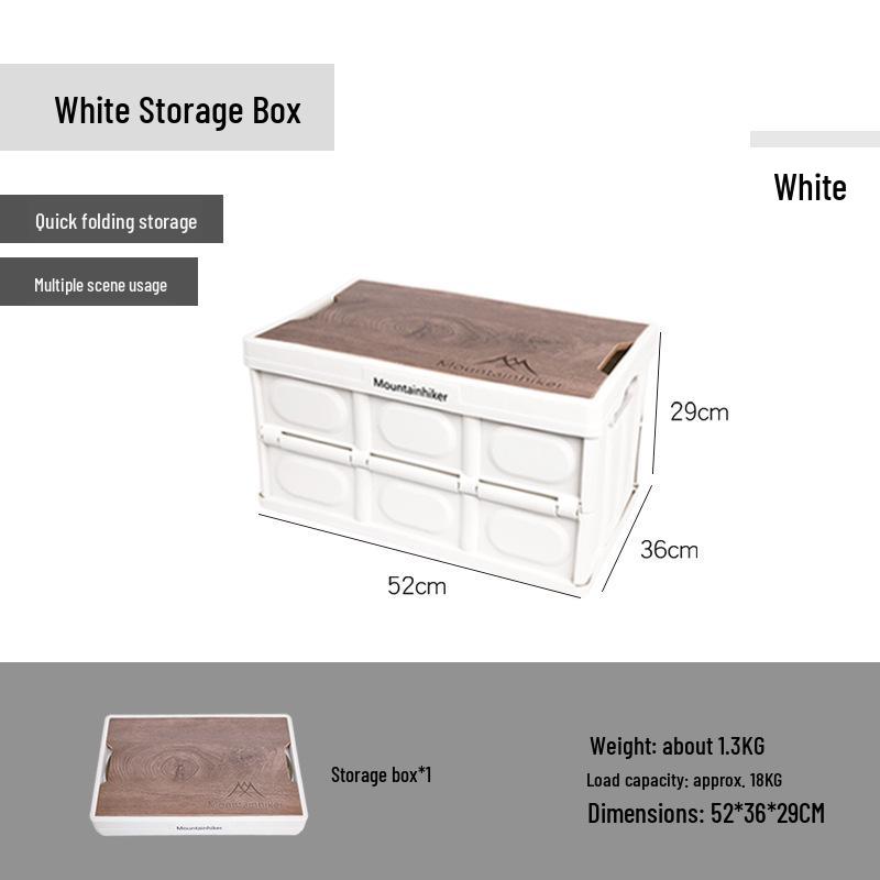 Mountain White Foldable Storage Box for Camping and Home 3930₽