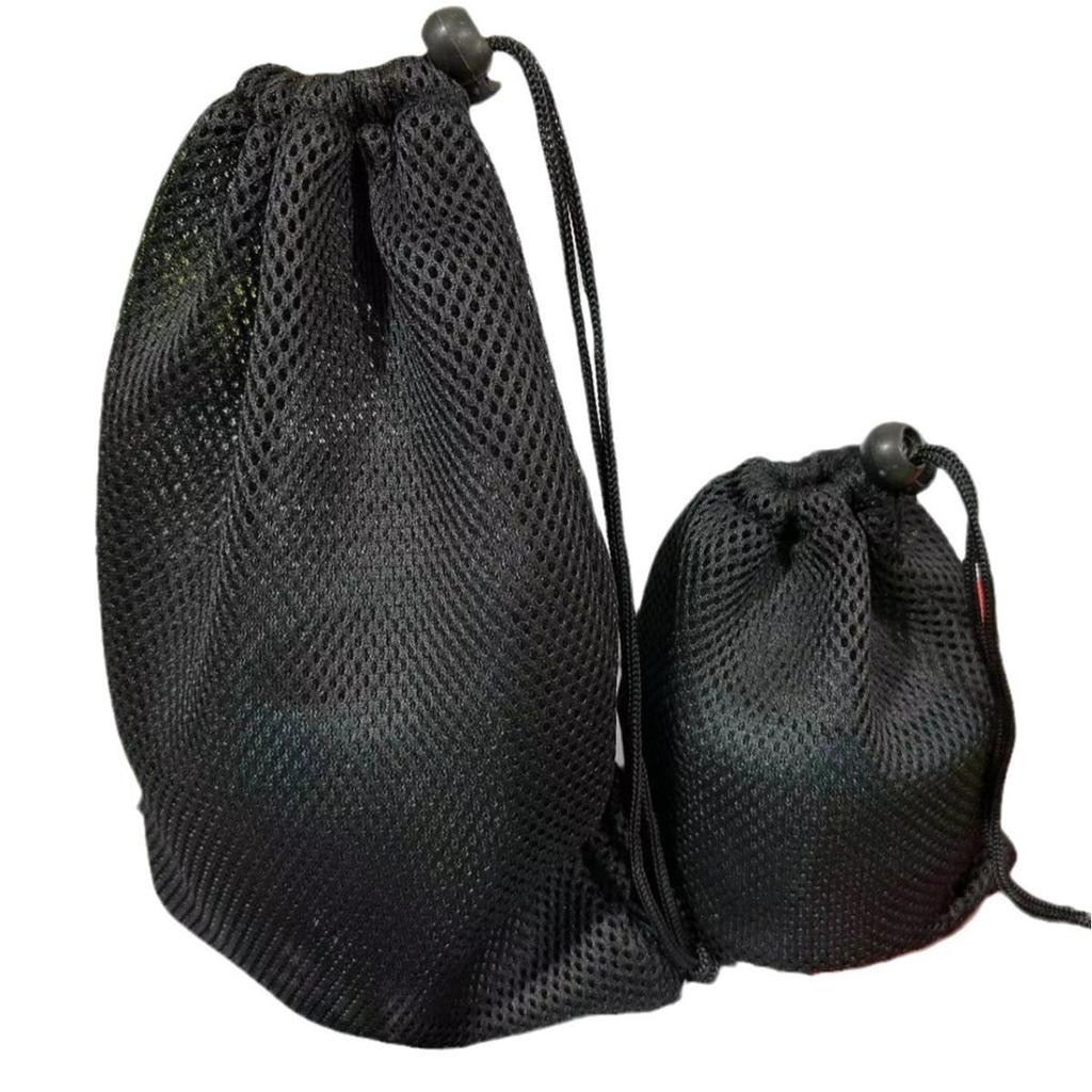 Verdickter Polyester-Netz-Kordelzugbeutel für Outdoor-Kochgeschirr und Camping-Kessel
