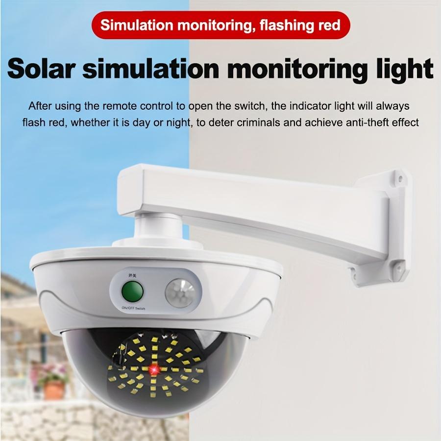 Fake Security Camera with Motion Sensor Light,Solar Outdoor Lights,Waterproof Wall Lamp for Garden,Yard,Street, Auto on/Off, Deterrent & Lighting
