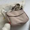 Soft Large Capacity Shoulder Bag Adjustable Strap Women Messenger Pouch Nylon Square Bag  Men