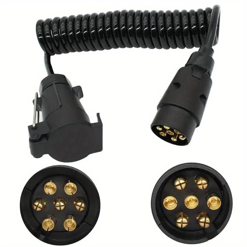 Cavo di Estensione per Rimorchio a 7 Pin 2m /3m Cavo di Estensione per Pannello Luci Rimorchio Spina da Maschio a Femmina Cavo Filo Accessorio Caravan
