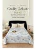 Summer Silk Quilt: Digital Print Floral Air Conditioning Comforter