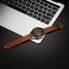 Leather Watch Strap Retro 18mm 20mm 22mm Oil Wax Leather Watchband Italian Quick Release Brown Cowhide Watch Bracelet Handmade