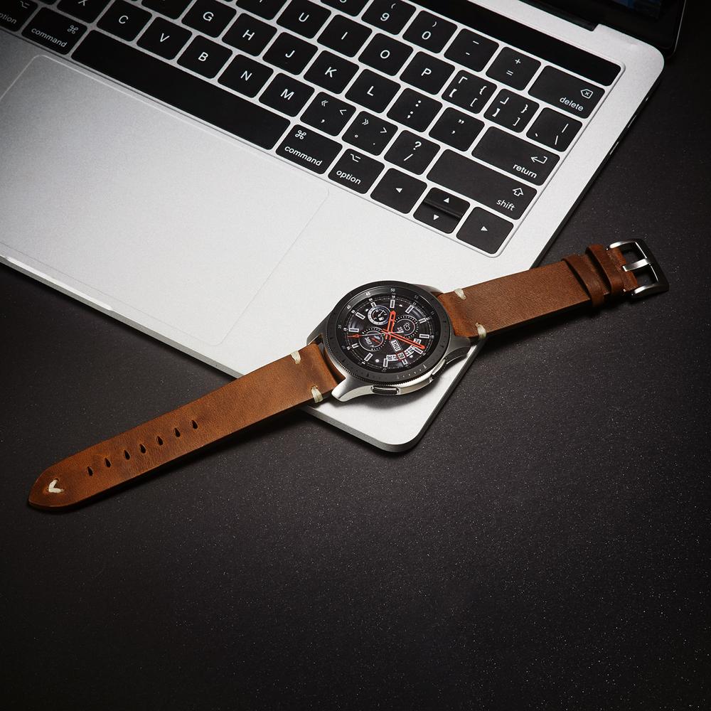 Leather Watch Strap Retro 18mm 20mm 22mm Oil Wax Leather Watchband Italian Quick Release Brown Cowhide Watch Bracelet Handmade