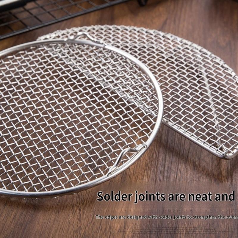 Multipurpose Tempura Frying Net Heat Resistant Stainless Steel Construction Easy To Clean Cooling Rack