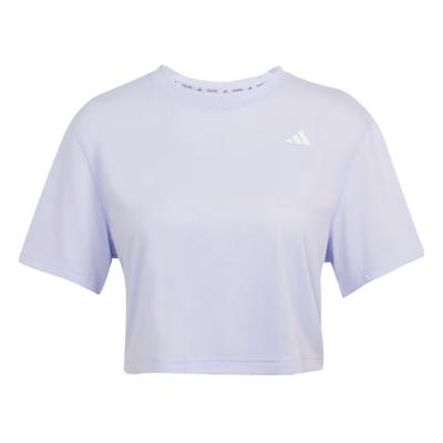 Essentials Comfortable Stylish Simple Solid Color Short Sleeve Regular T-Shirt Women Tops Light-Purple JE6168