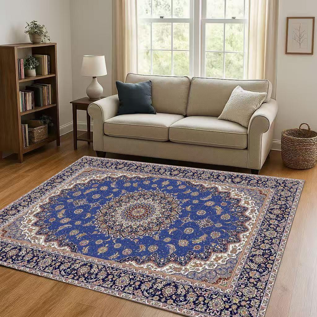 Luxurious Turkey Persian Bohemian Living Room Non-Slip Area Rug Soft Carpet for Bedroom and Sofa ,Easy Clean Home Decor Doormat