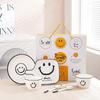 Smile Face Ceramic Dinnerware and Baking Set