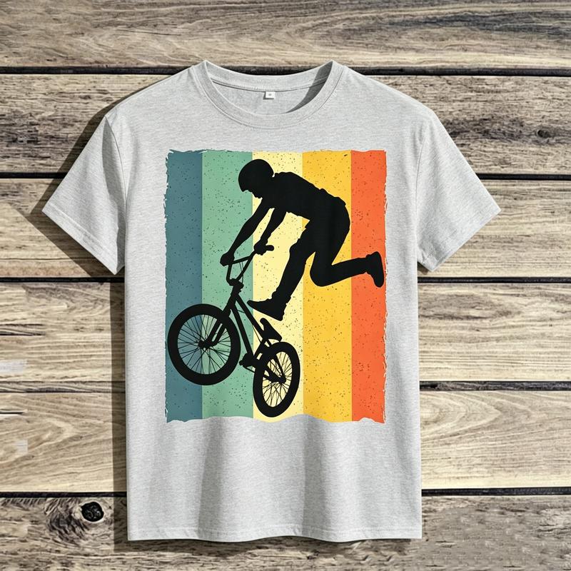 Best Awesome Cool Retro Vintage BMX Bike Racing Riders Graphic TShirt for Unisex Unisex Boys Cotton Casual Summer Streetwear Gift
