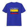 Vintage Colombia Colombian Flag Pride T Shirt vintage Washed Stretched Stylish homme Casual designer clothes Soft Comfortable