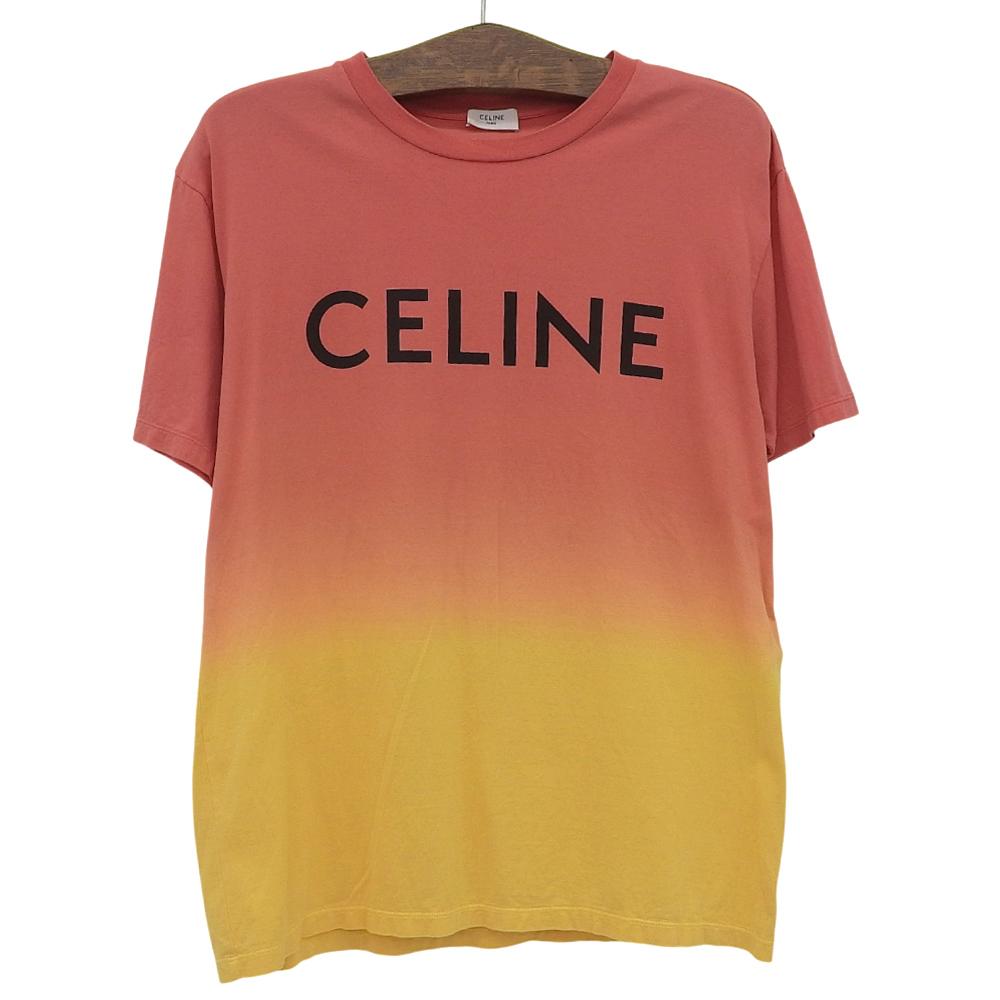 Celine Men's Gradient Logo T-Shirt, Multicolor, XS, 2X681731Y Tops XS multicolorUsed