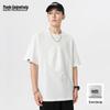 Men's 100% Cotton Embossed Round Neck Short Sleeve T-Shirt