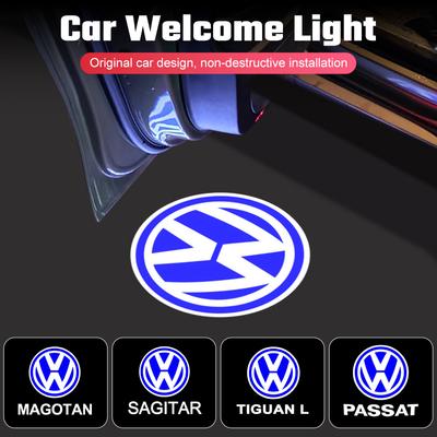 For VW Volkswagen Jetta MK5 Golf LED Car Door Welcome Logo Projector Ghost Shadow Light For VW Volkswagen Tiguan MK1 MK2 Sagitar