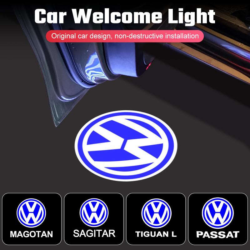 For VW Volkswagen Jetta MK5 Golf LED Car Door Welcome Logo Projector Ghost Shadow Light For VW Volkswagen Tiguan MK1 MK2 Sagitar